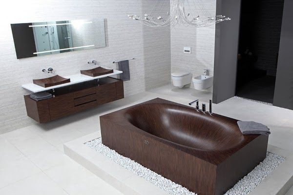 Шедевр деревянной ванной
