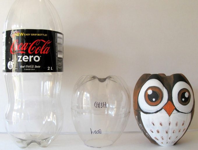 Как превратить пластиковую бутылку в проект совы