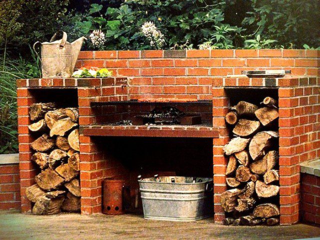 Outdoor Brick Barbecue 97