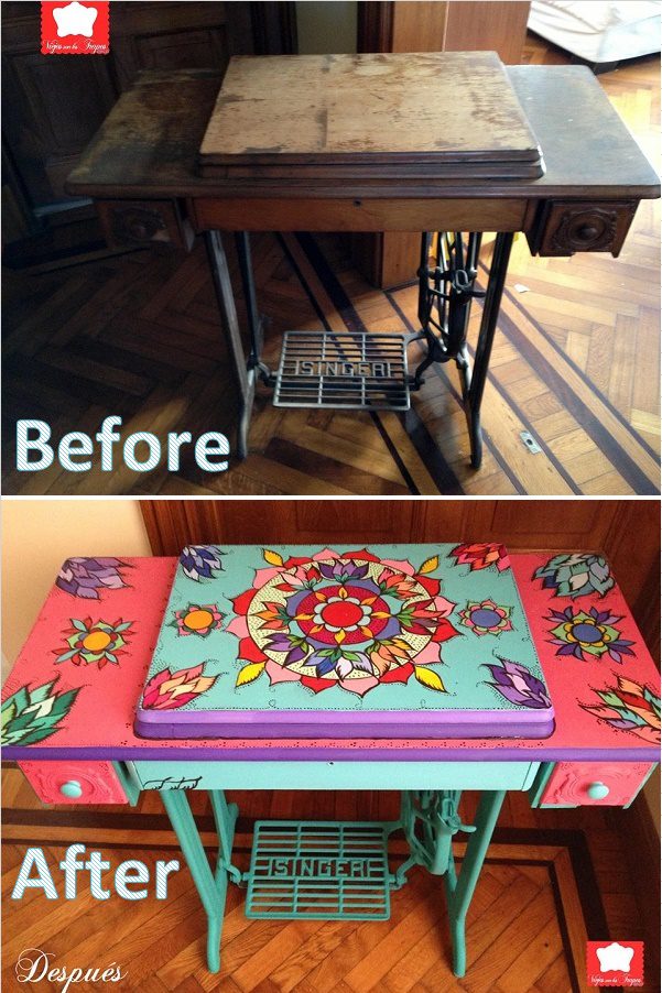 Различные способы повторного использования старой швейной машины