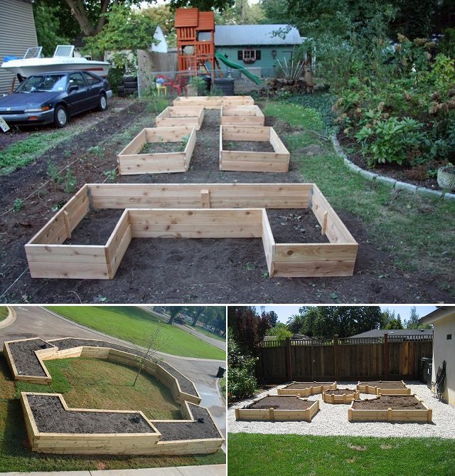How to Build A U-Shaped Raised Garden Bed 2