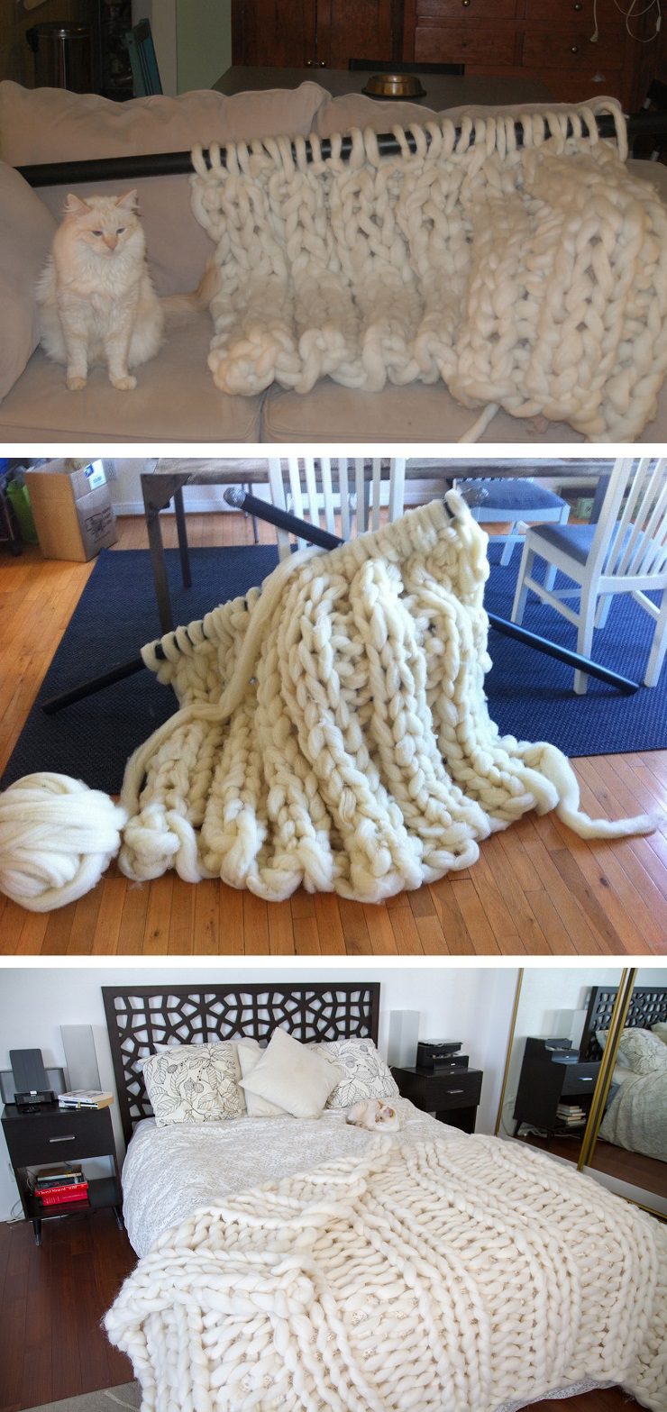 Сделайте своё гигантское одеяло в Jiffy - DIY и грейтесь