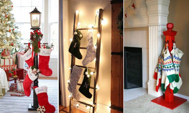 25 DIY Christmas Stocking Holder Ideas ICreatived