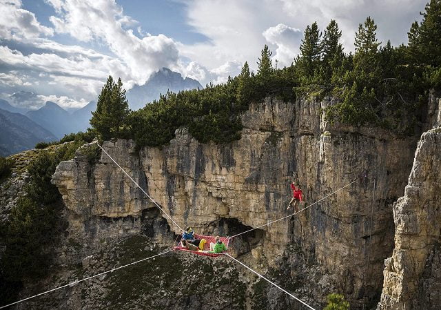 Sleep In Hammocks Suspended Hundreds Of Feet Above The Italian Alps 2