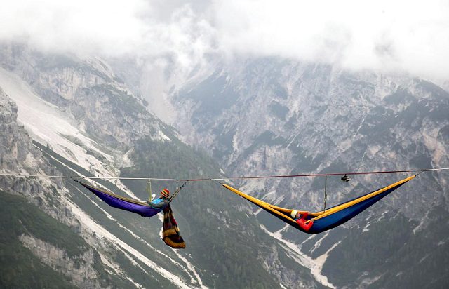 Sleep In Hammocks Suspended Hundreds Of Feet Above The Italian Alps 3