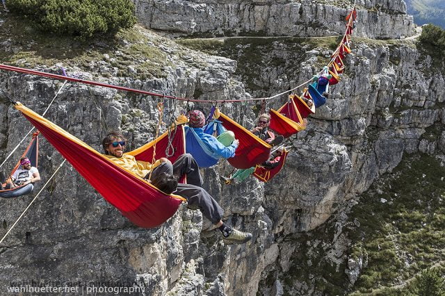 Sleep In Hammocks Suspended Hundreds Of Feet Above The Italian Alps 7