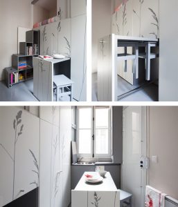 8 sqm Parisian Apartment with Hidden Facilities