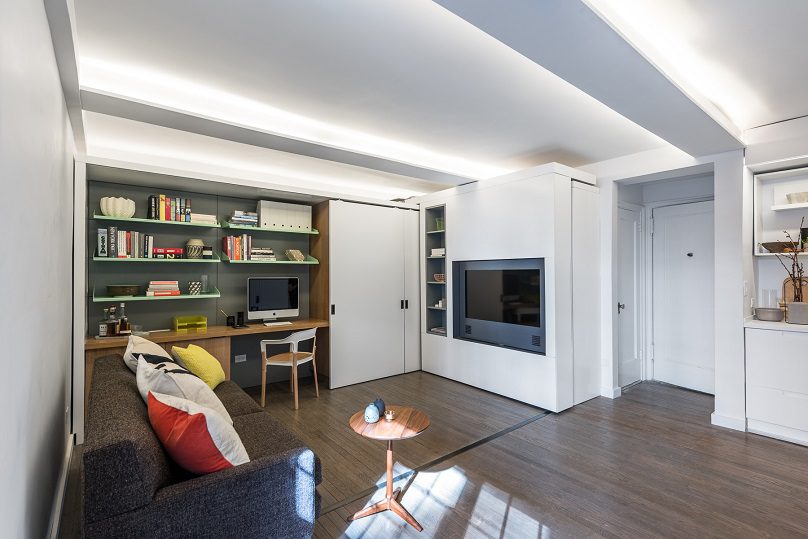 The Five to One Apartment Containing the functional and spatial elements within a compact 390 Sf 1