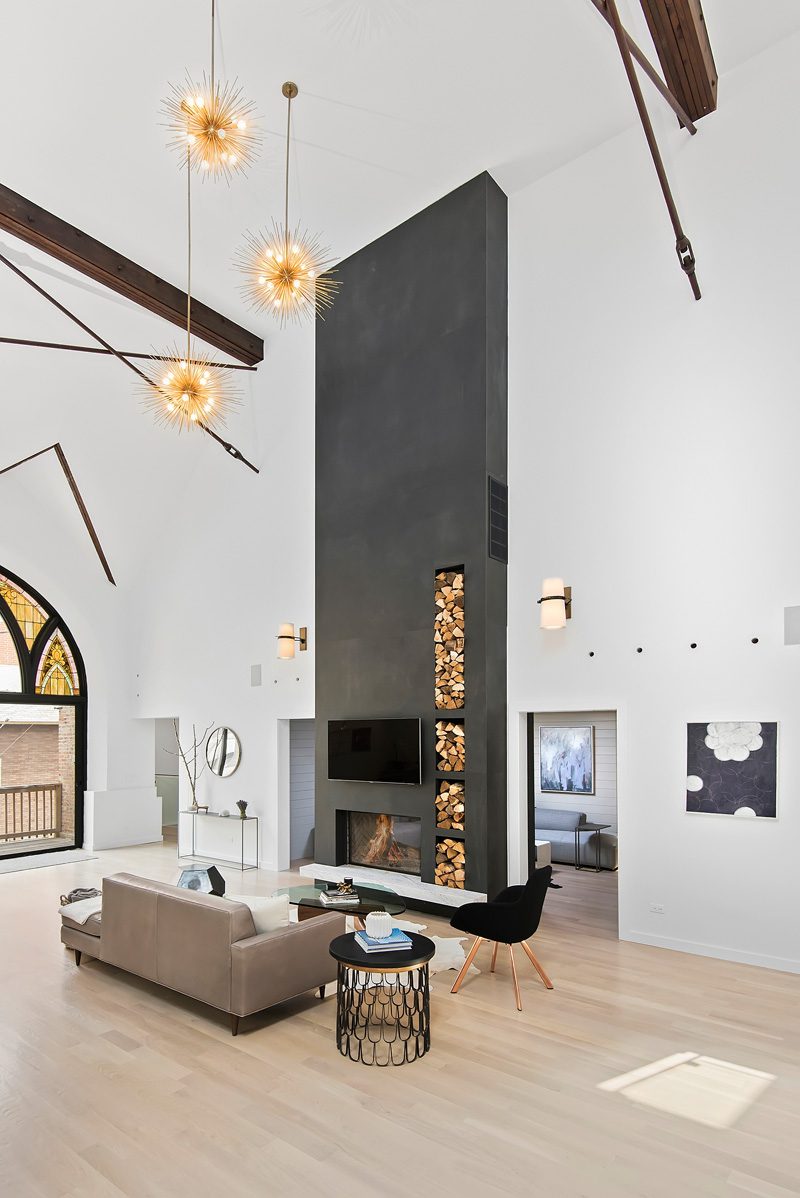 Church Transformed Into Modern Family House in Chicago 2