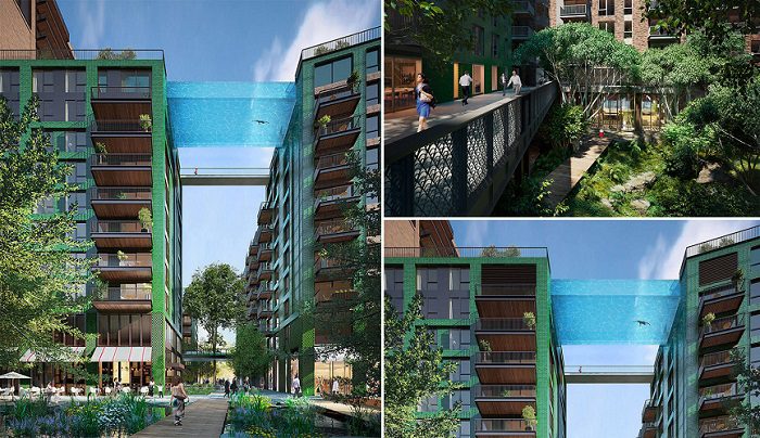 Embassy Gardens Sky Pool in London | iCreatived