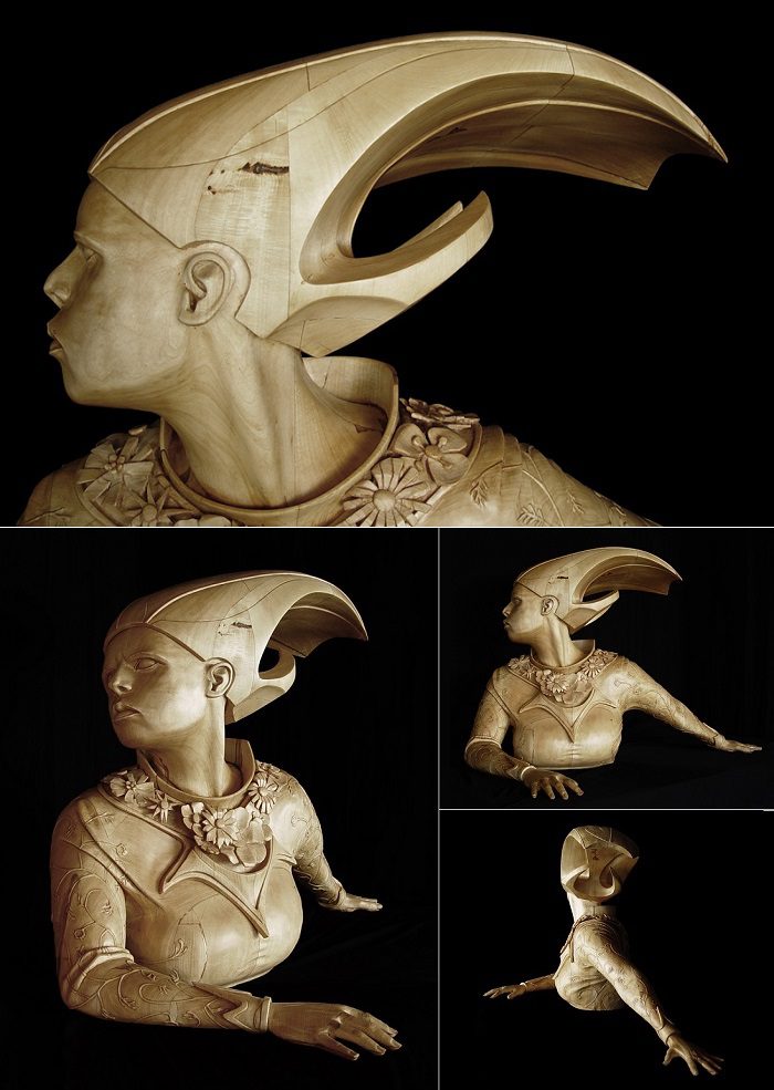 Figurative Wooden Sculptures by Stefanie Rocknak 1