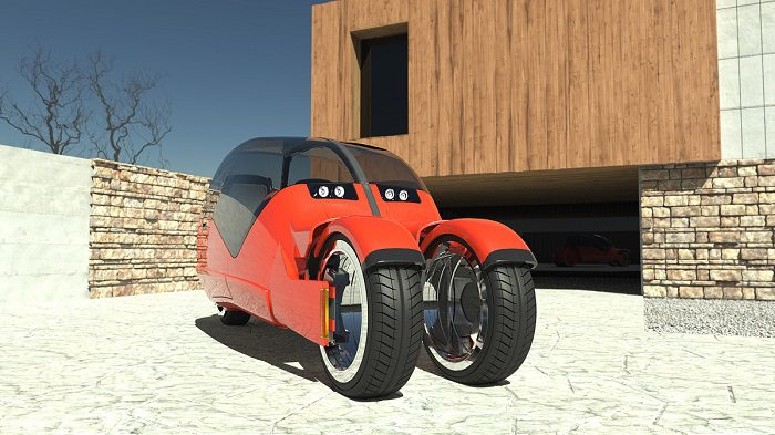 Lane Splitter Concept Car Transforms Into Two Motorbikes 1
