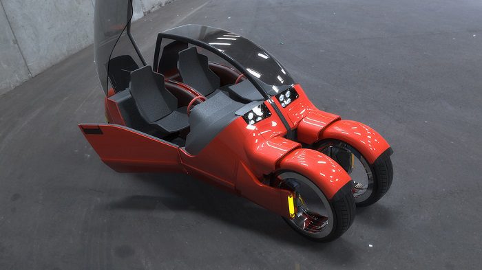 Lane Splitter Concept Car Transforms Into Two Motorbikes 5