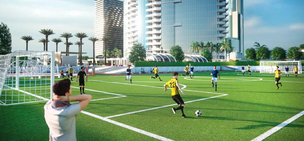Soccer field+ Boxing studio+ Tennis Courts in Paramount Miami Worldcenter