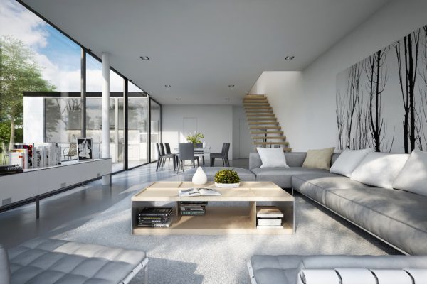 25 Modern Living Rooms with Cool and Clean Lines 13