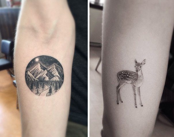 Geometric And Linear Tattoos By Dr. Woo 13