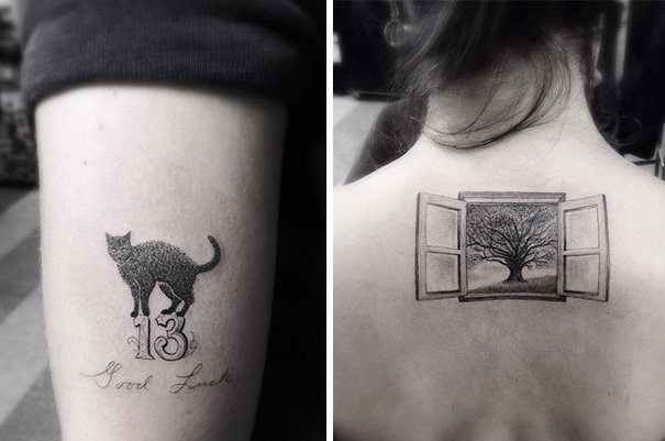 Geometric And Linear Tattoos By Dr. Woo 15