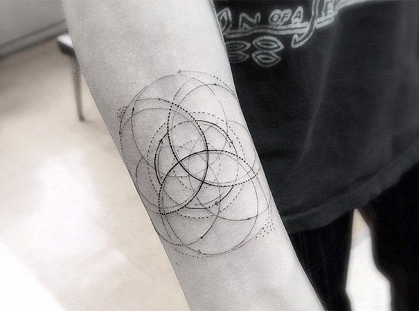 Geometric And Linear Tattoos By Dr. Woo 3