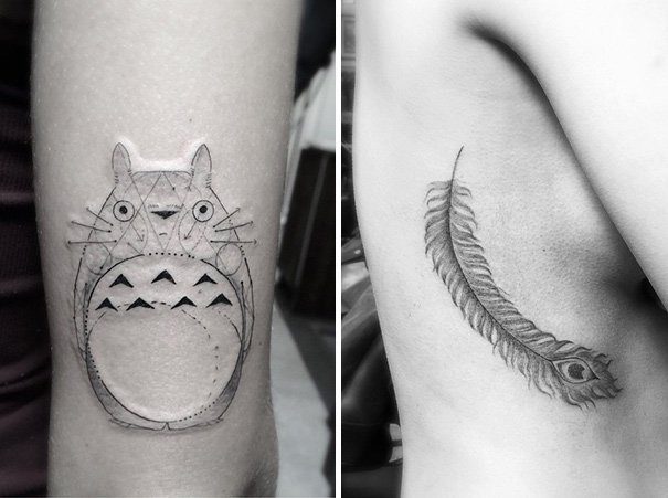 Geometric And Linear Tattoos By Dr. Woo 4