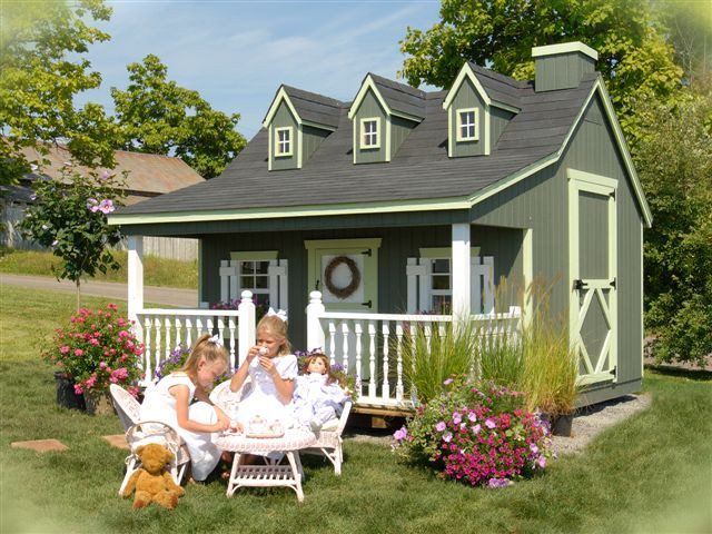 Charming Wooden Outdoor Playhouses 2