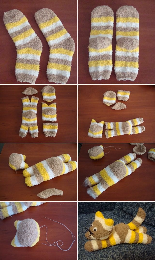 DIY Cute Sock Kitten 3