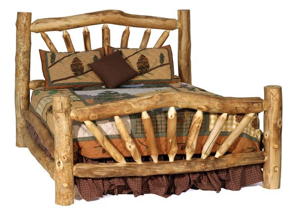 DIY Make Your Own Log Bed_1