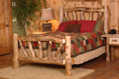 DIY Make Your Own Log Bed_5