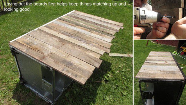 Turning an Old Broken Refrigerator into an Awesome Rustic Cooler 7
