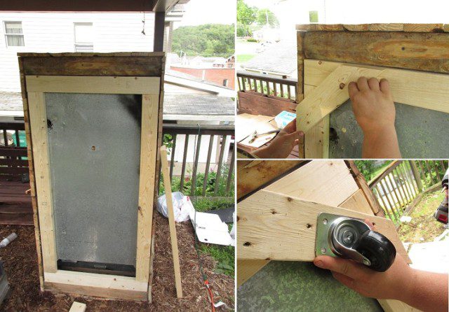 Turning an Old Broken Refrigerator into an Awesome Rustic Cooler 9