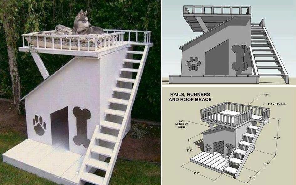 10 Free Dog House Plans 10