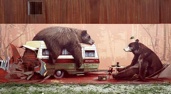 Playful Murals by Swiss Artist Wes21  6