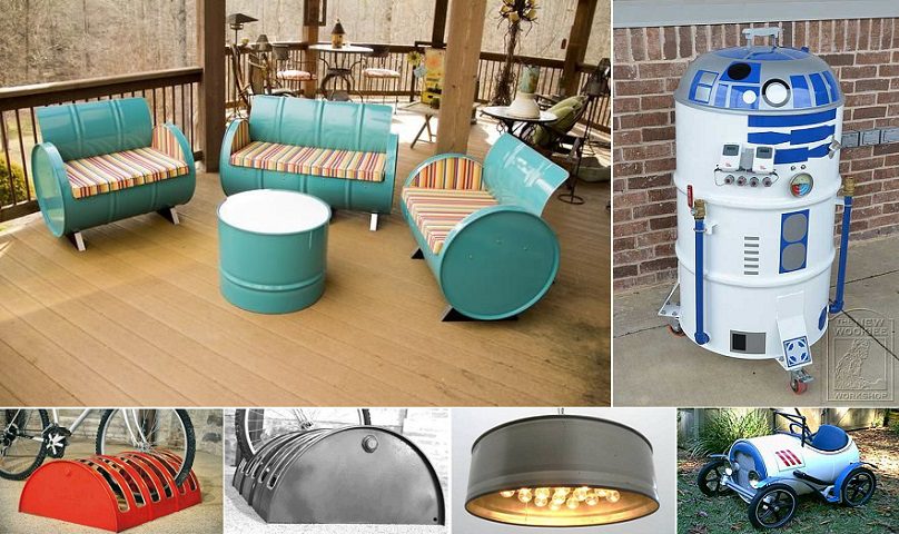 55 Gallon Metal Drum Project Ideas.