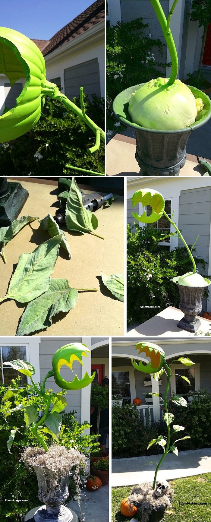DIY Man-Eating Monster Plant for Halloween | iCreatived