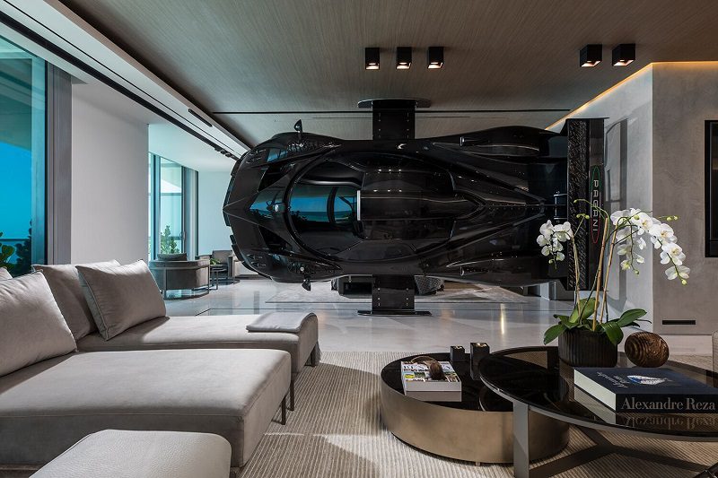 A Full-Size Supercar Pagani Zonda As A Room Divider