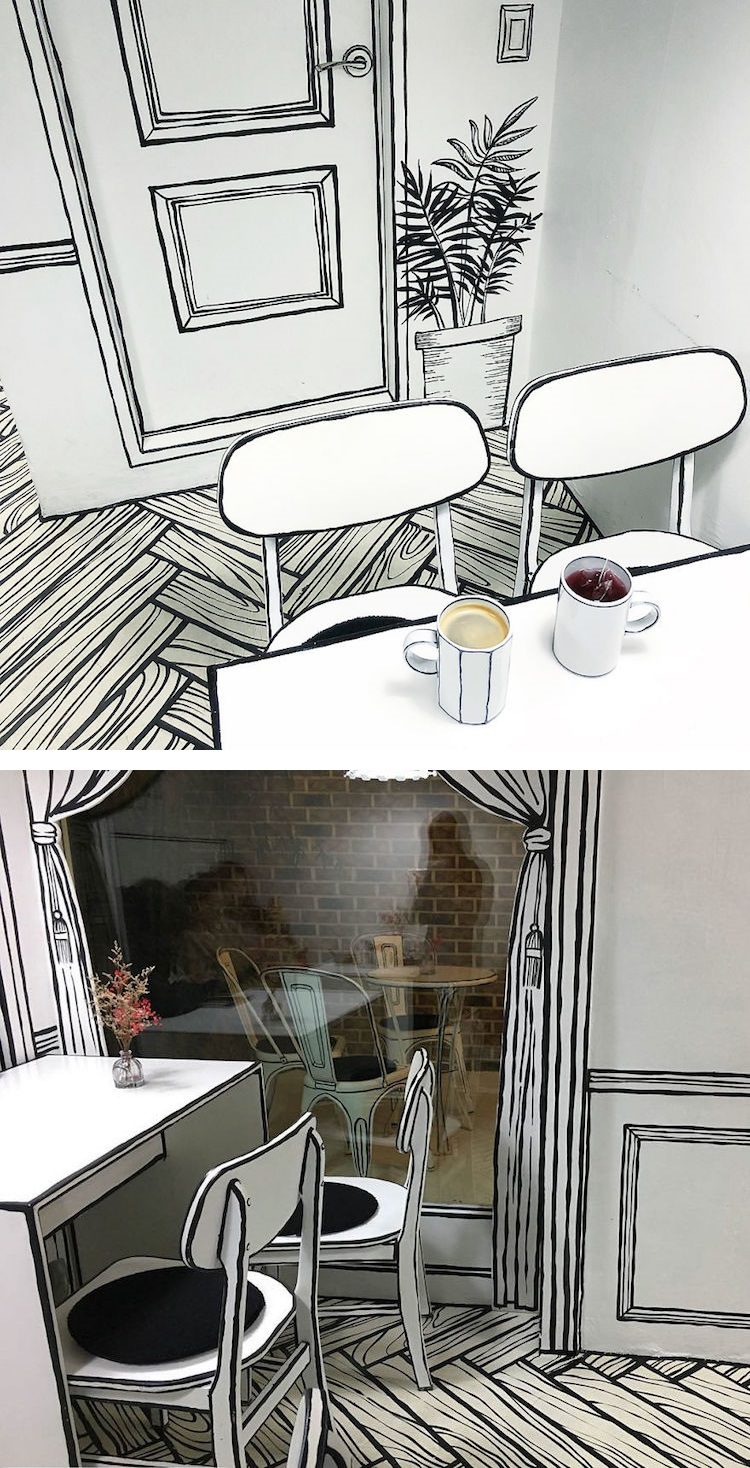 This Korean Cafe Makes Visitors Feel Like They’ve Stepped Into a Cartoon