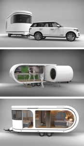 Futuristic Camper Van Extends To Reveal Fascinating Party Deck