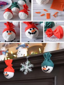 Adorable Snowman Heads For Christmas Decorations