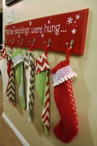 DIY Christmas Stocking Hanger For Homes Without A Mantle