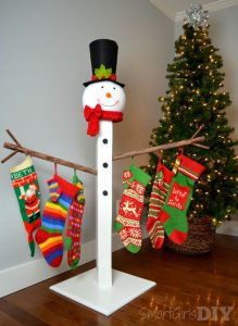 Snowman Christmas Stocking Holder