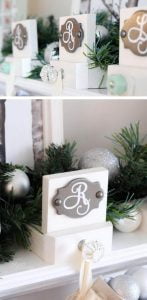 DIY Elegant Wood Stocking Hangers