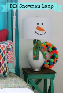 DIY Snowman Lamp