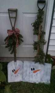 Old Snowman Shovel
