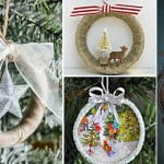 Simple and Festive Mason Jar lid Ornaments for Christmas Decoration