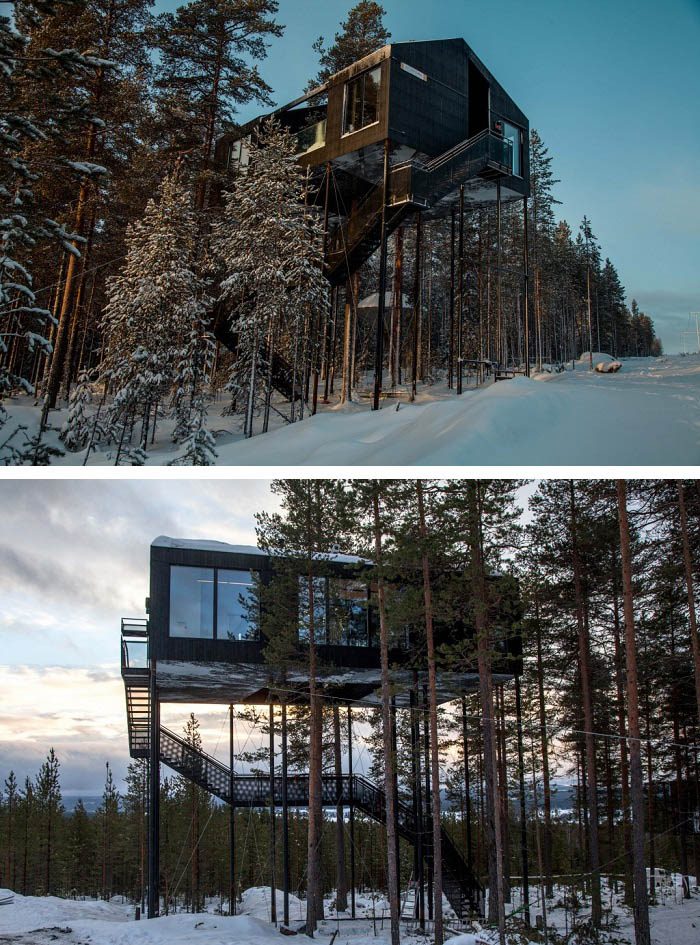Amazing TreeHotel Lets You Sleep in the Treetops of Sweden