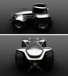 Autonomous Self Driving Farm Tractor Concept Valtra H202