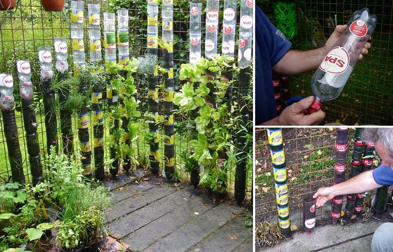 How to Build A Bottle Tower Gardenv