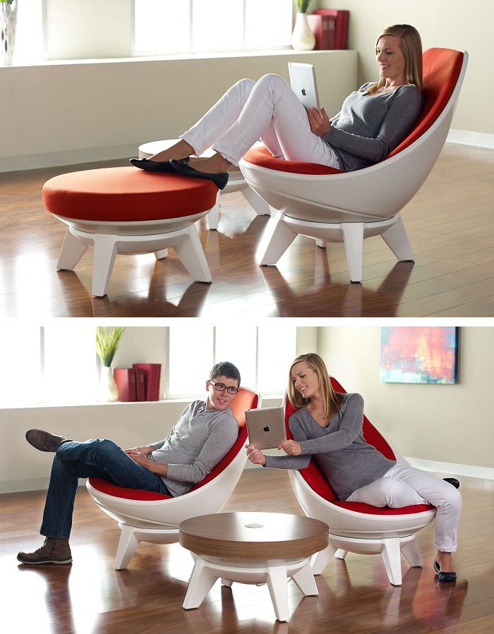 This Lounge Chair Responding to Your Natural Body Movements