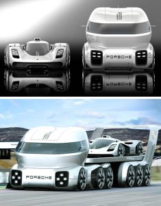 Unique Futuristic Porsche GT Vision Truck Design