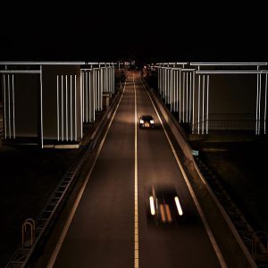 Gates of Light Retroreflective Architecture by Daan Roosegaarde