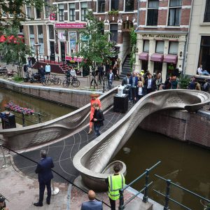 The World's First 3D-Printed Steel Bridge Unveiled in Amsterdam